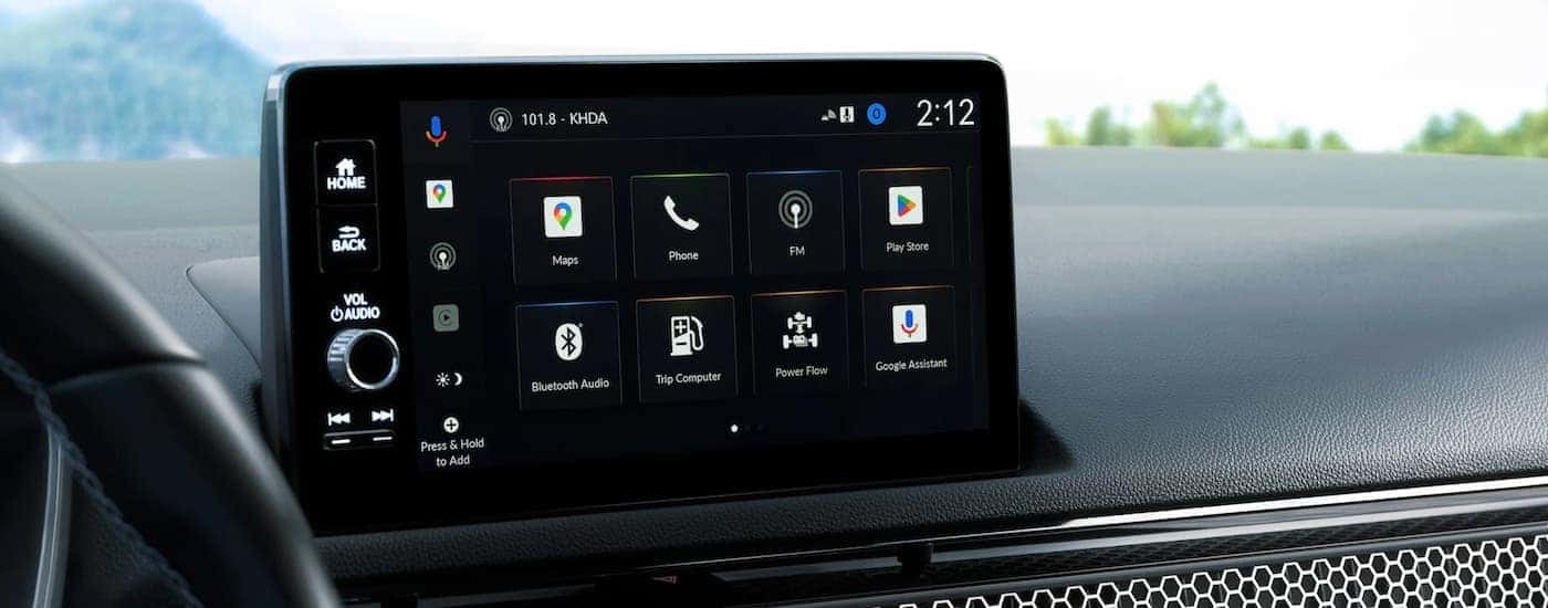 Infotainment display inside a 2026 Honda Civic for sale near Coventry