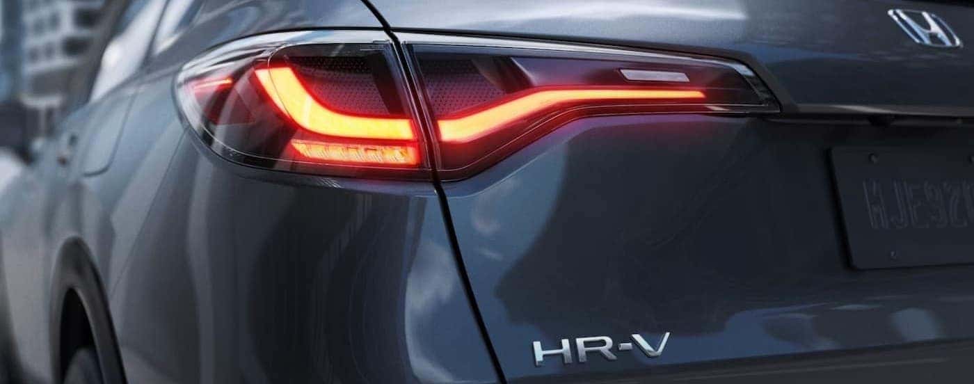 Close-up of a taillight on a gray 2026 Honda HR-V.