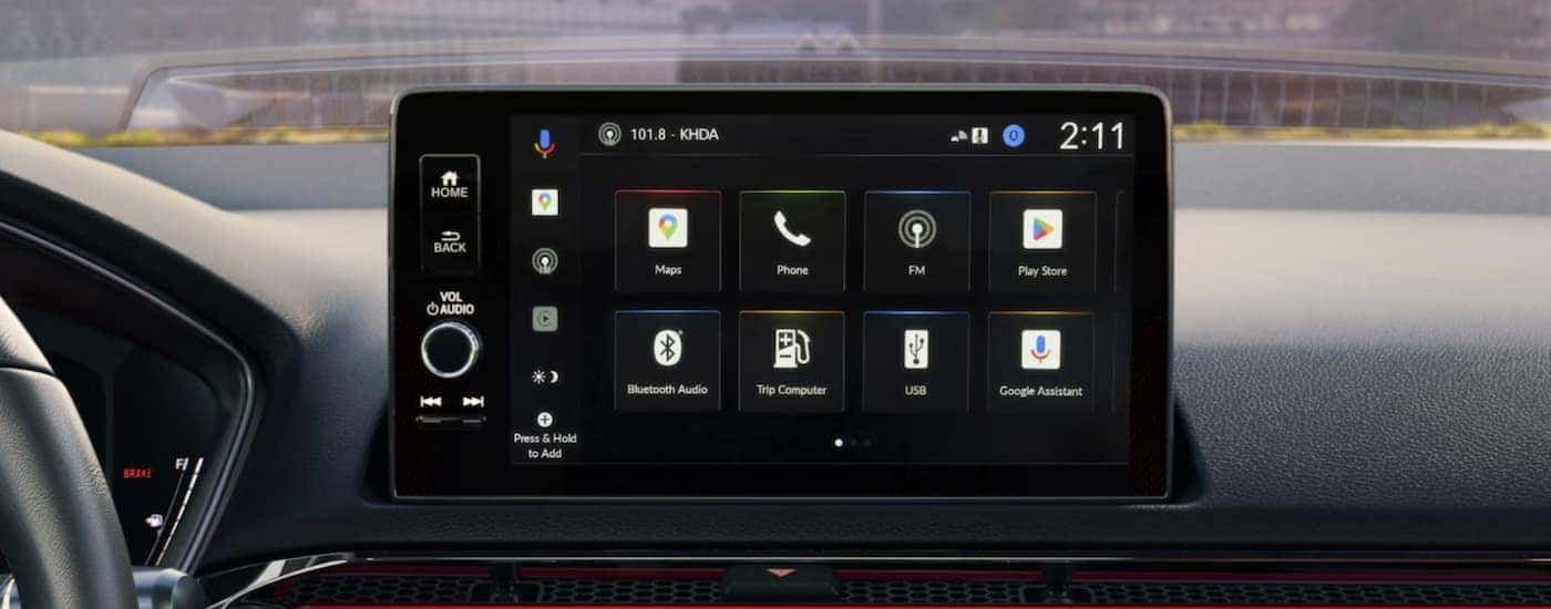 Infotainment display in a 2026 Honda Civic SI