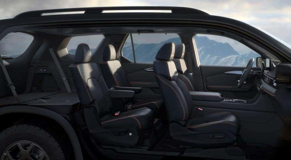 2026 Honda Pilot interior cross section showing all three rows