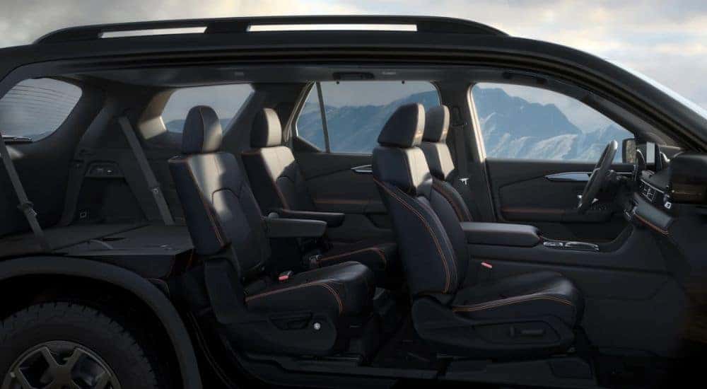 Interior view of a black 2026 Honda Pilot.
