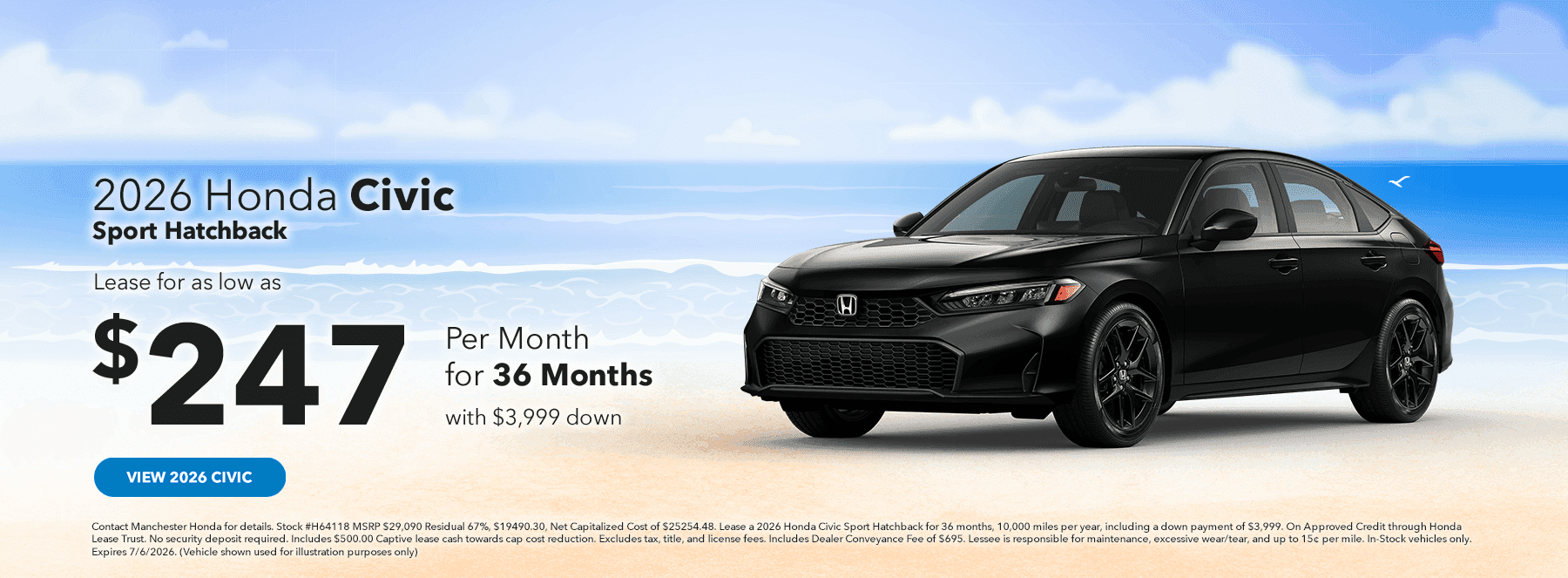 2026 Honda Civic Sport Hatchback
