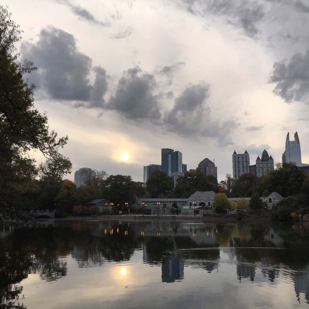 Piedmont Park Atlanta Skyline