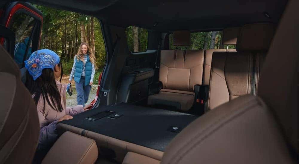 Black and brown interior in a 2025 Toyota 4Runner for sale near Atlanta.