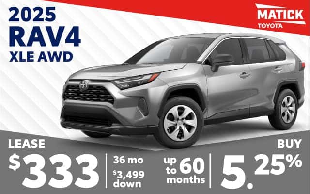 New 2025 RAV4 XLE AWD