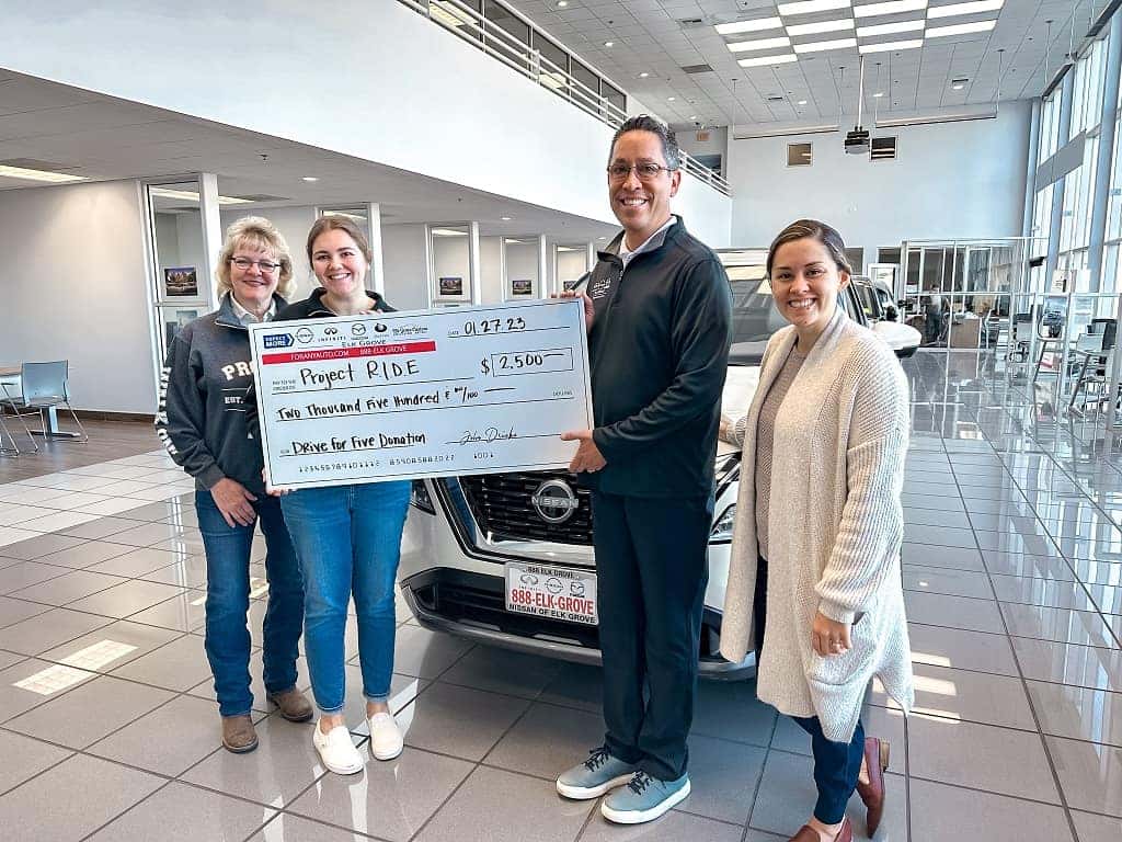 Mazda of Elk Grove gives big check to Project R.I.D.E
