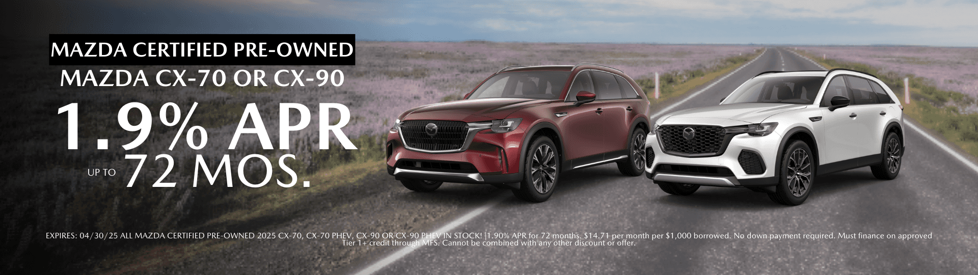 Mazda CPO APR Offer