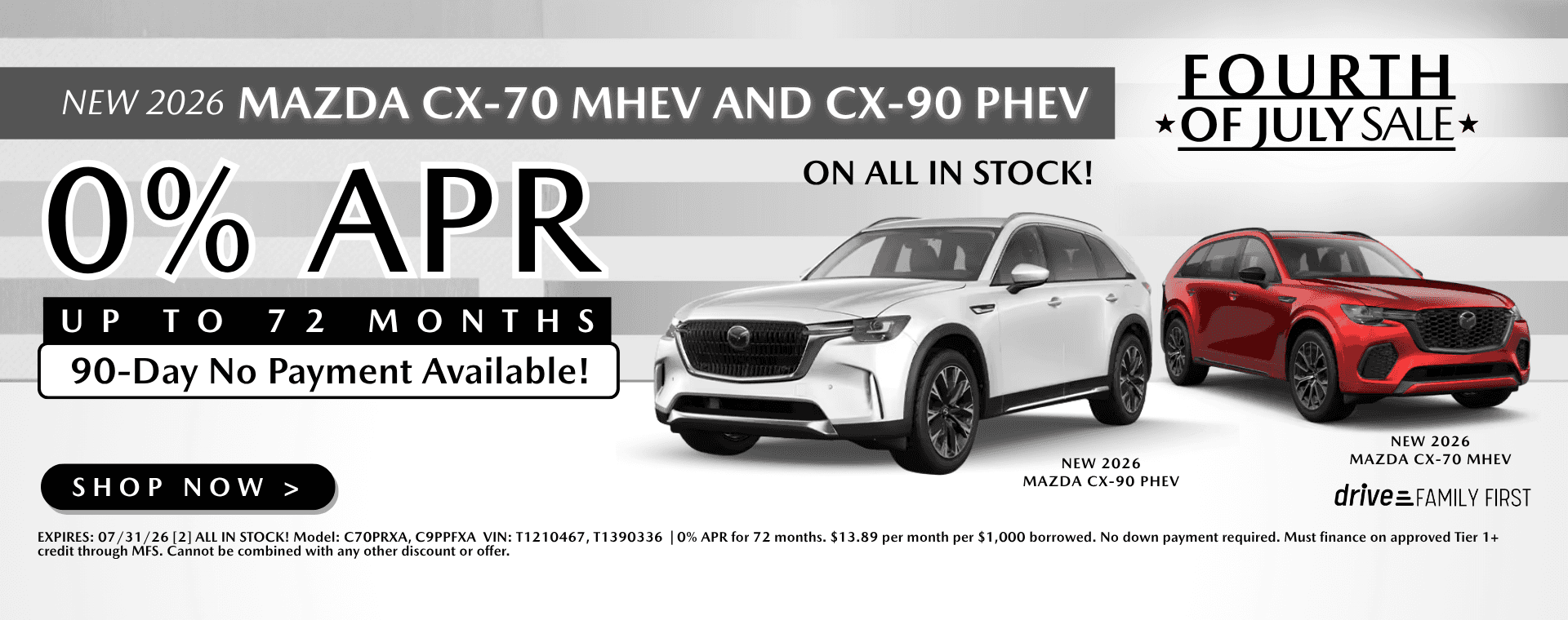 MAZDA CX70 MHEV-CX90 PHEV
