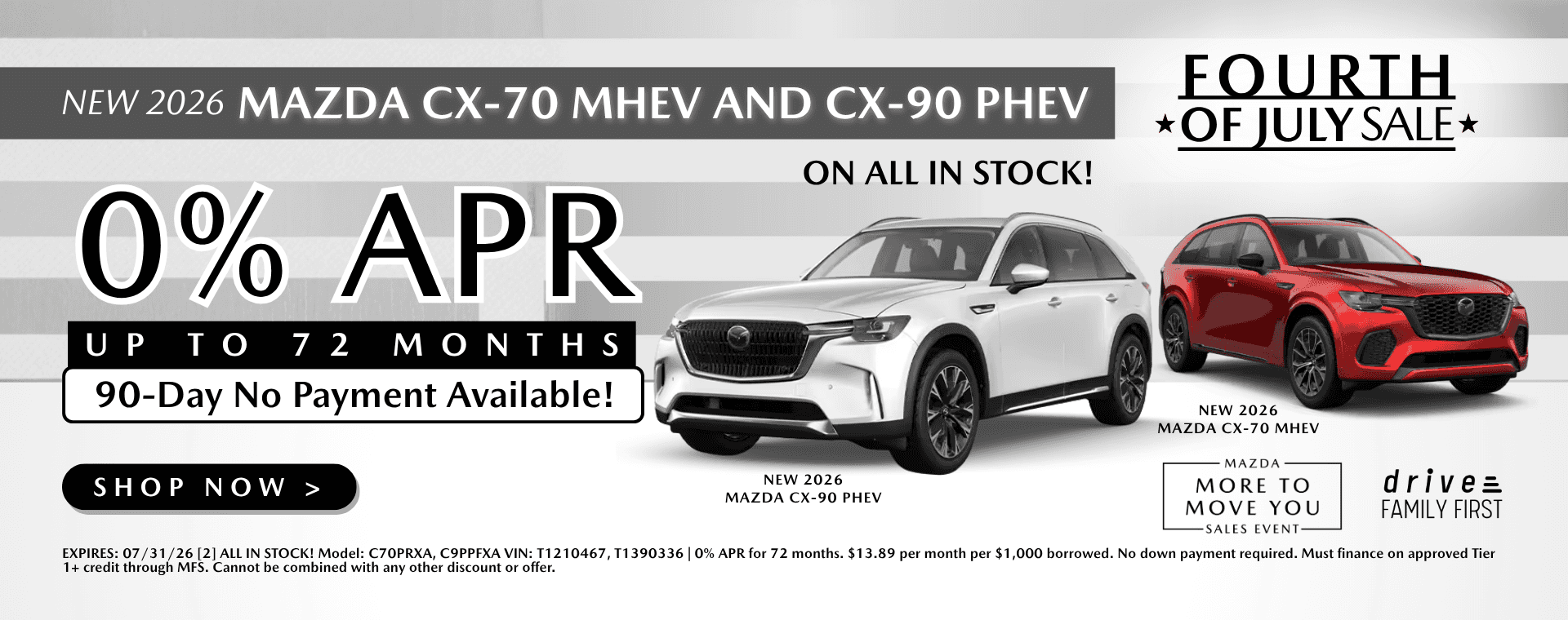 MAZDA CX70 MHEV-CX90 PHEV