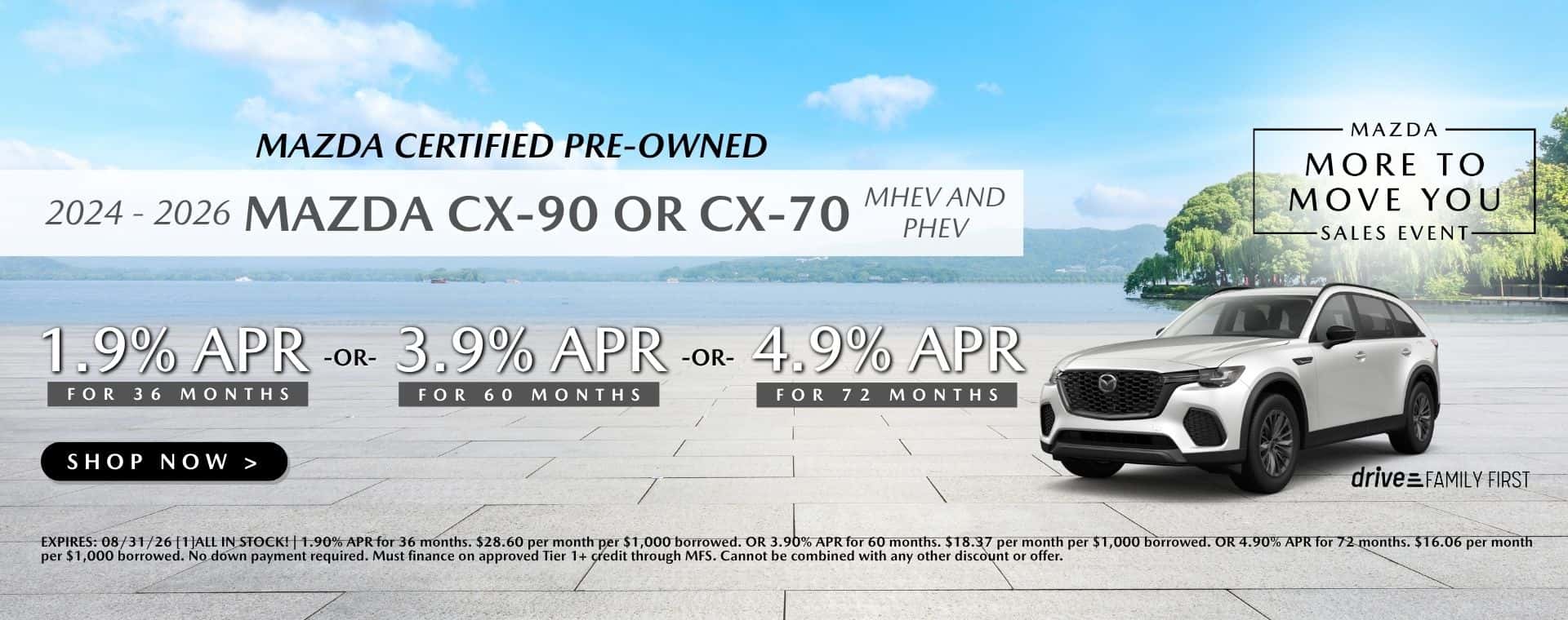 Certified Pre-Owned MAZDA CX70 AND CX90 MHEV-PHEV