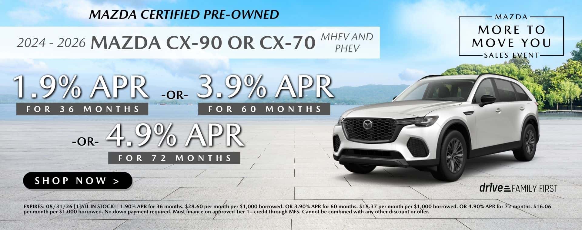 Certified Pre-Owned MAZDA CX70 AND CX90 MHEV-PHEV