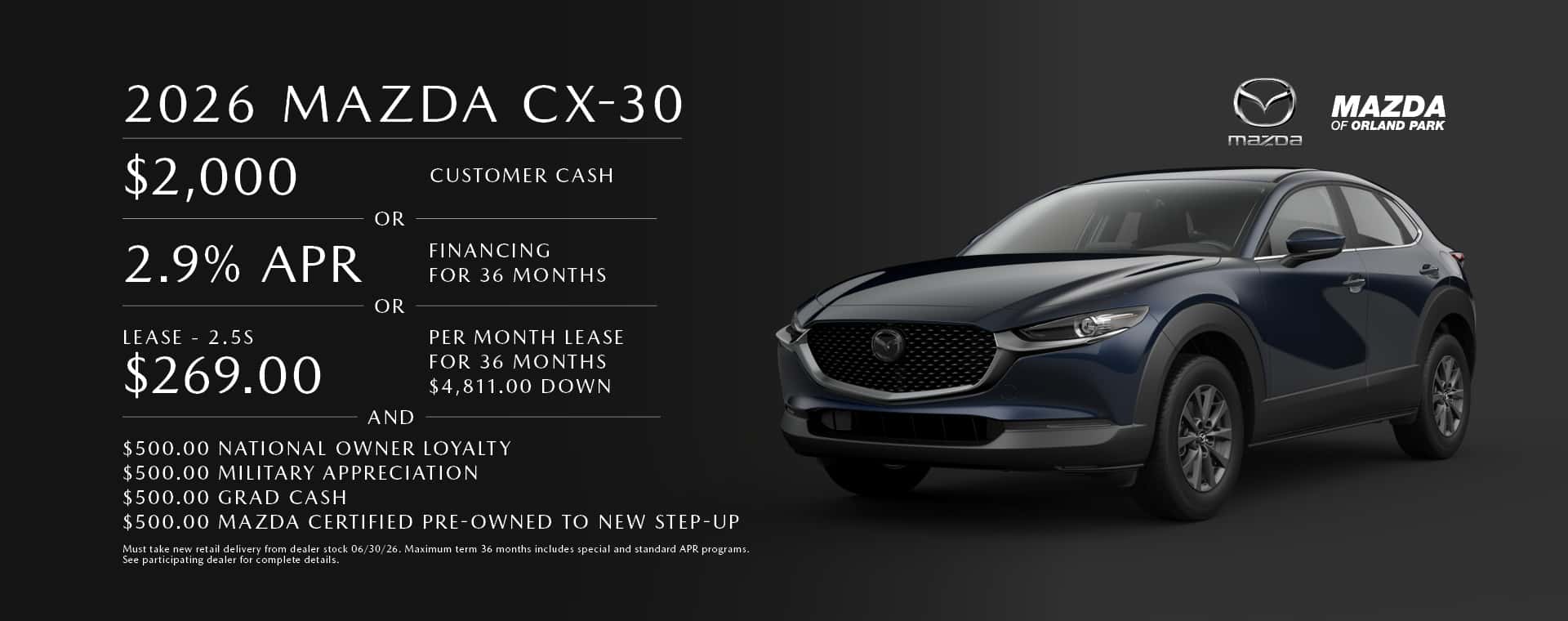 Lease the Mazda CX-30