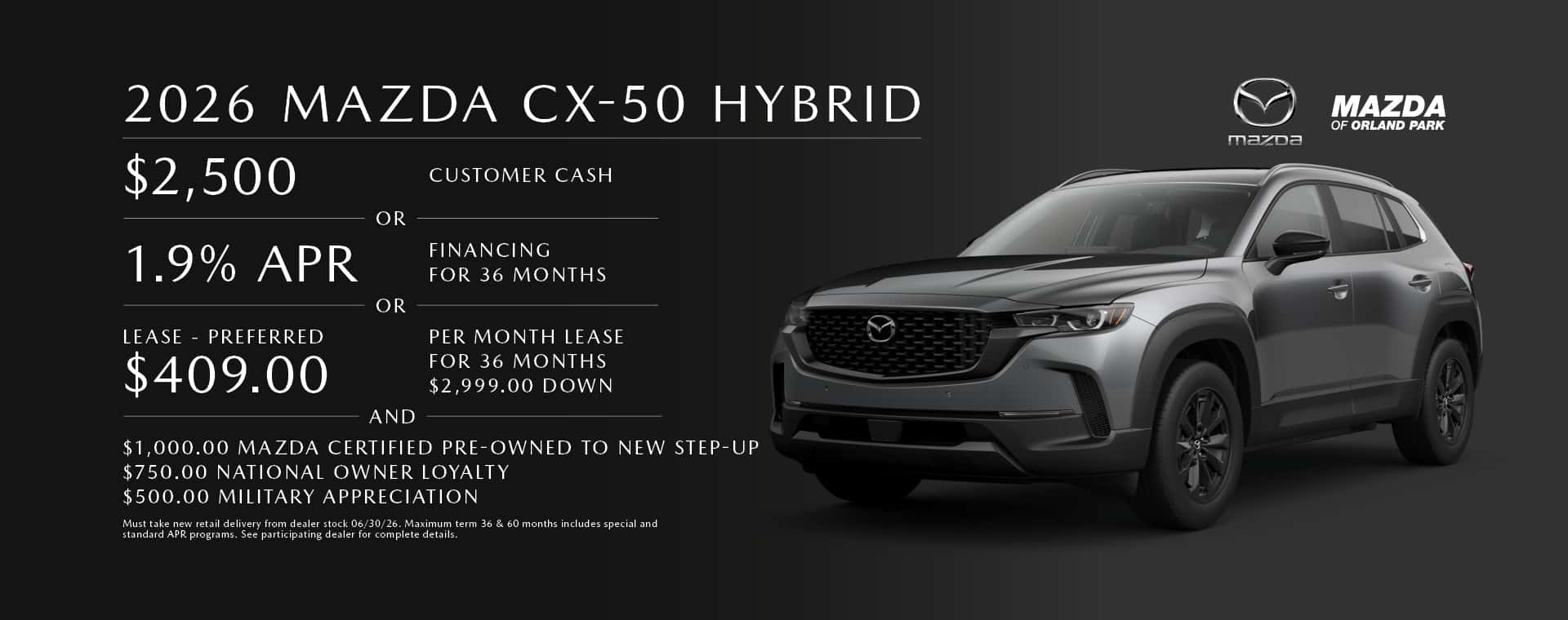 Lease the Mazda CX-50 Hybrid