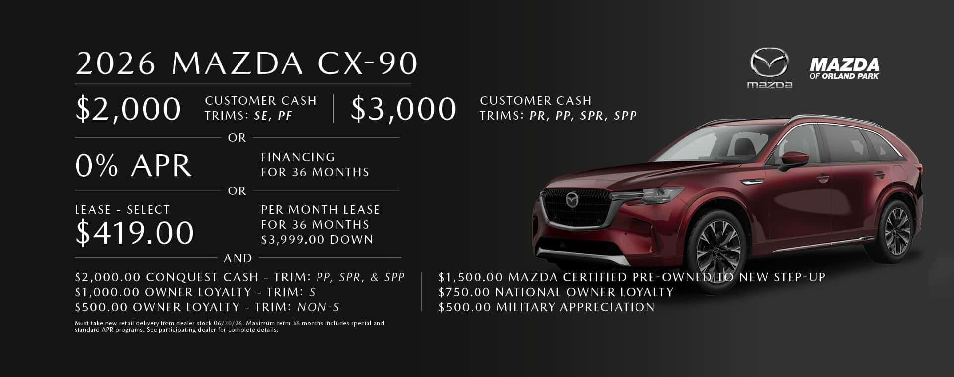 Lease the Mazda CX-90