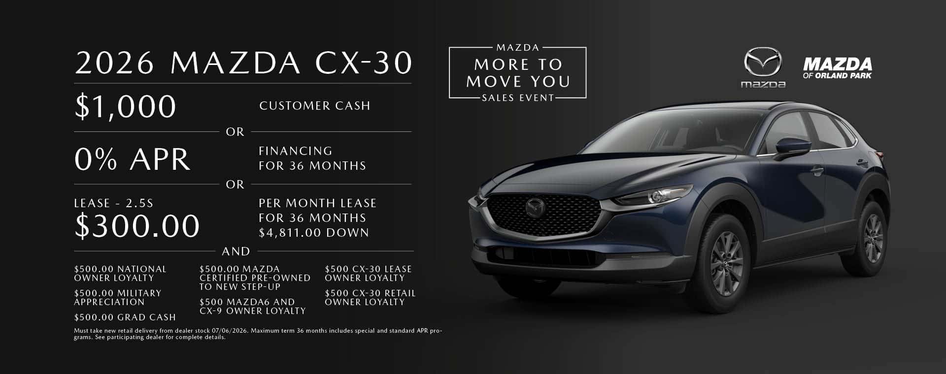 Lease the Mazda CX-30