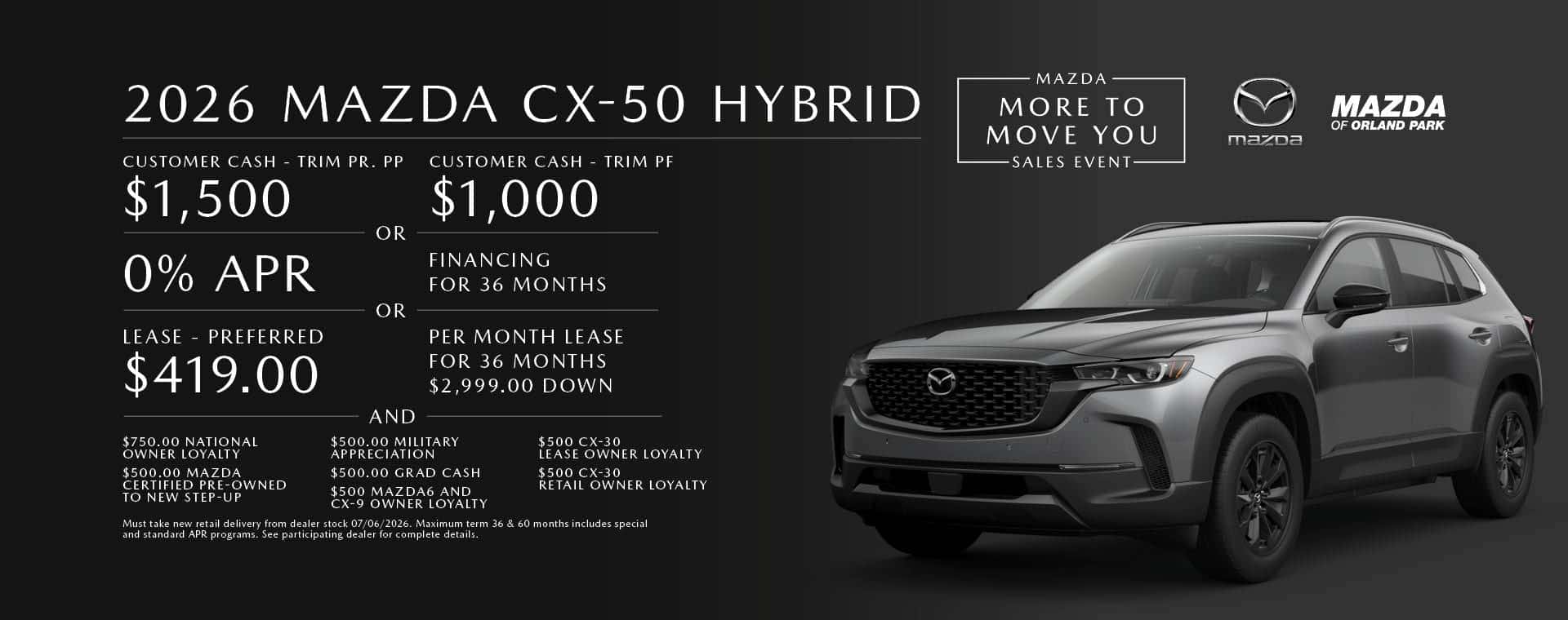 Lease the Mazda CX-50 Hybrid