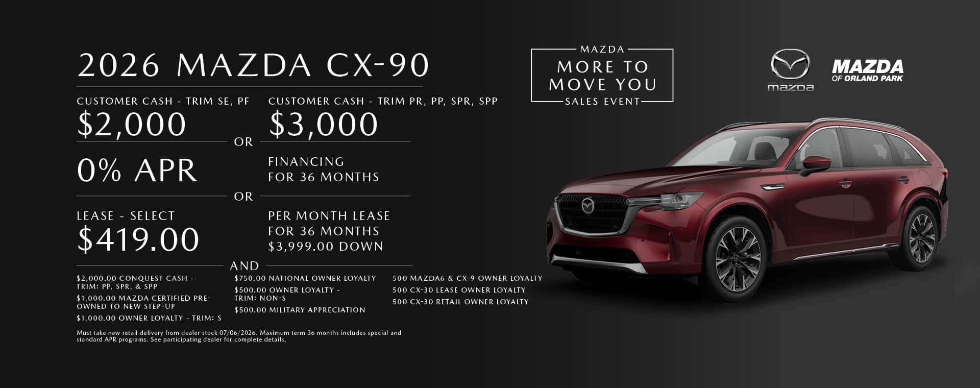 Lease the Mazda CX-90