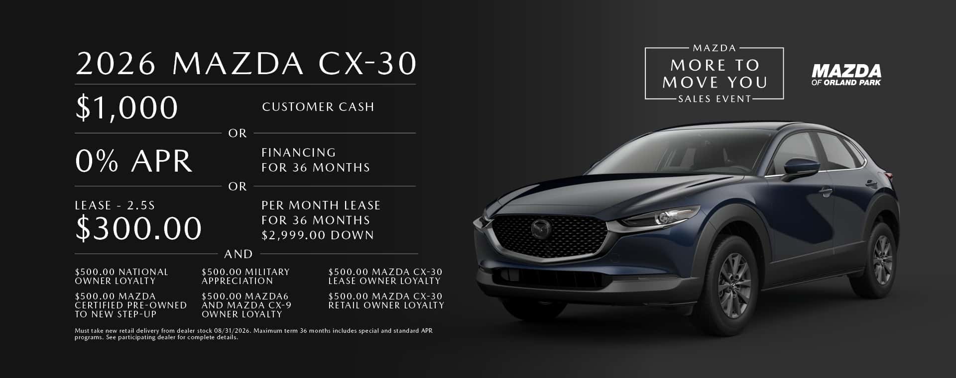 Lease the Mazda CX-30