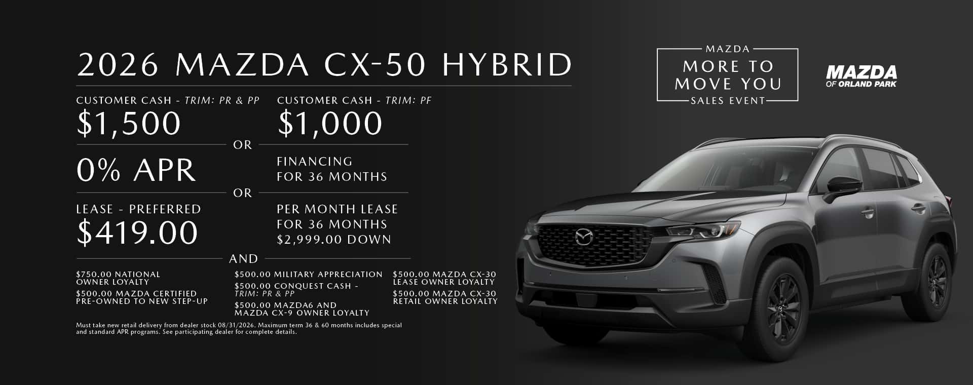 Lease the CX-50 Hybrid