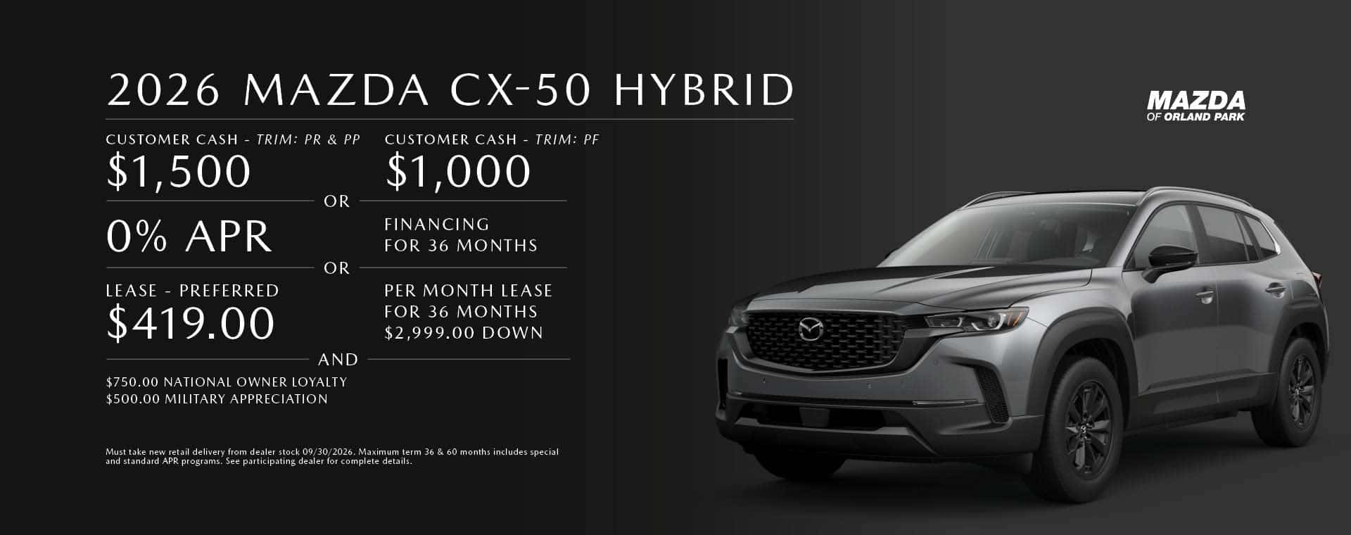 Lease the CX-50 Hybrid