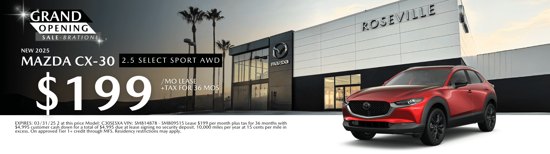 Mazda CX-30 lease offer