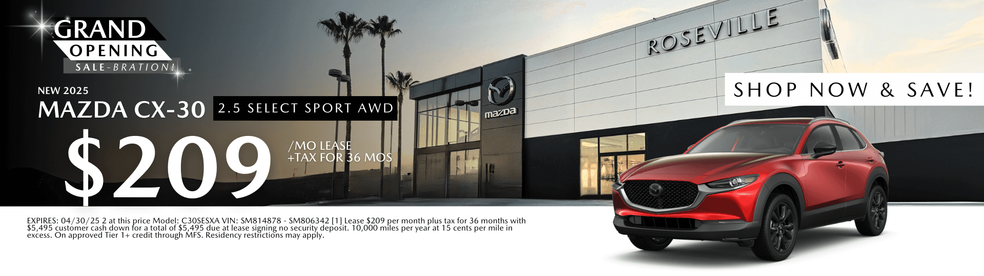 Mazda CX-30 lease offer
