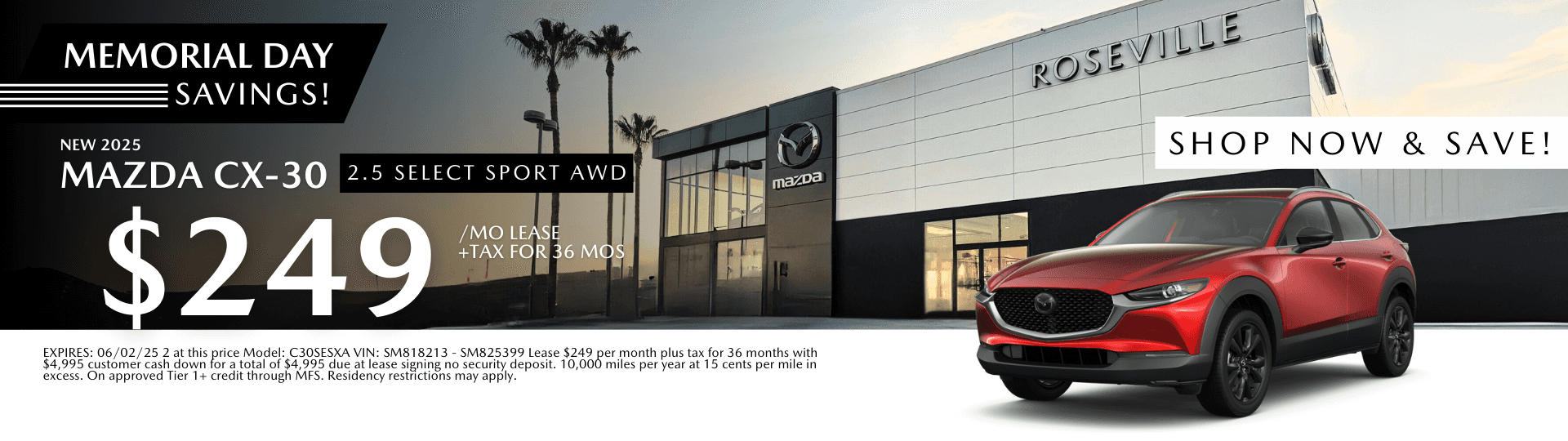 Mazda CX-30 lease offer