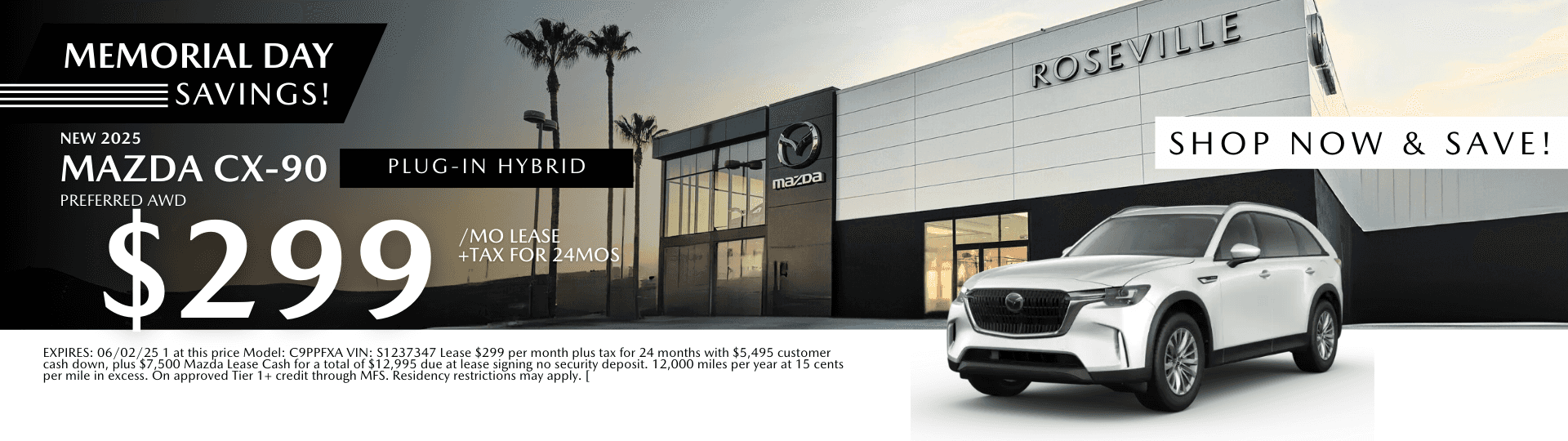Mazda CX-90 PHEV lease offer