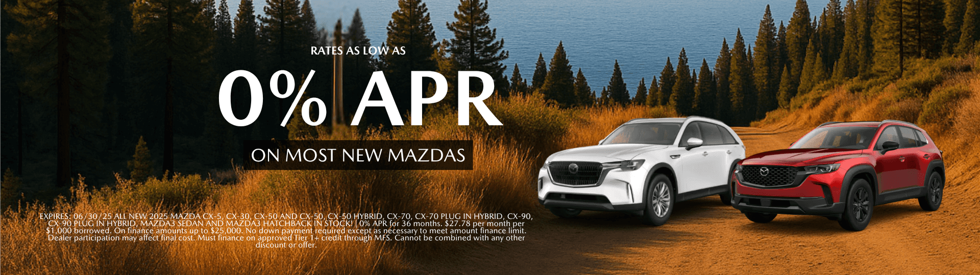 0% APR on approved credit at Mazda Roseville