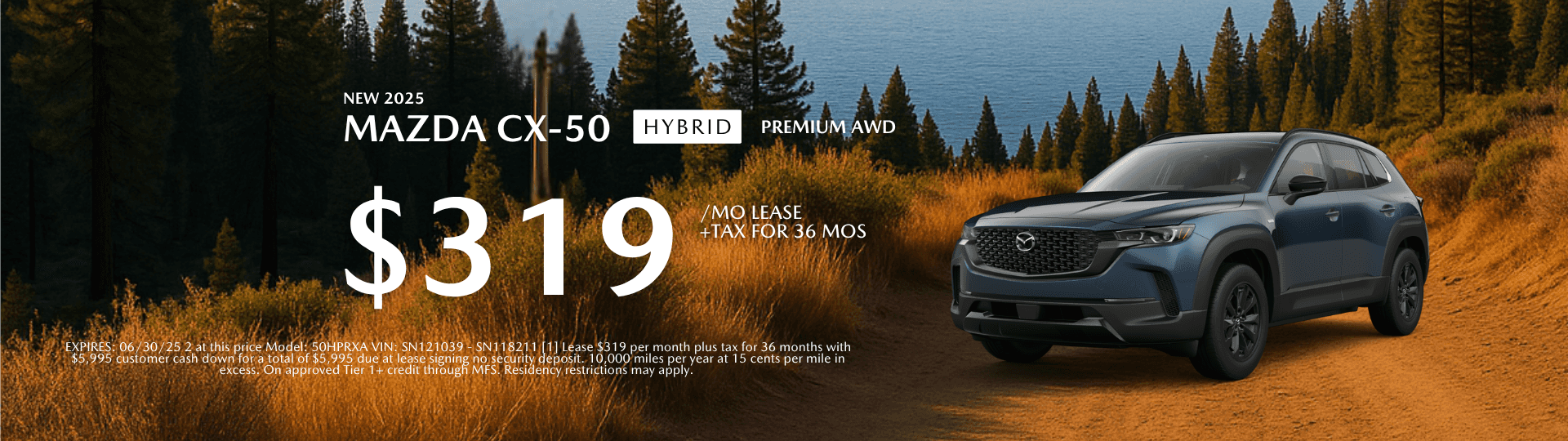 Mazda CX-50 hybrid lease offer