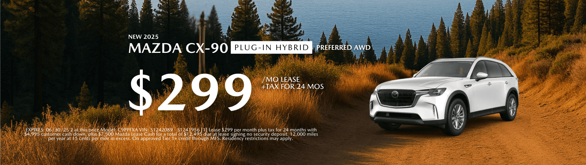 Mazda CX-90 PHEV lease offer