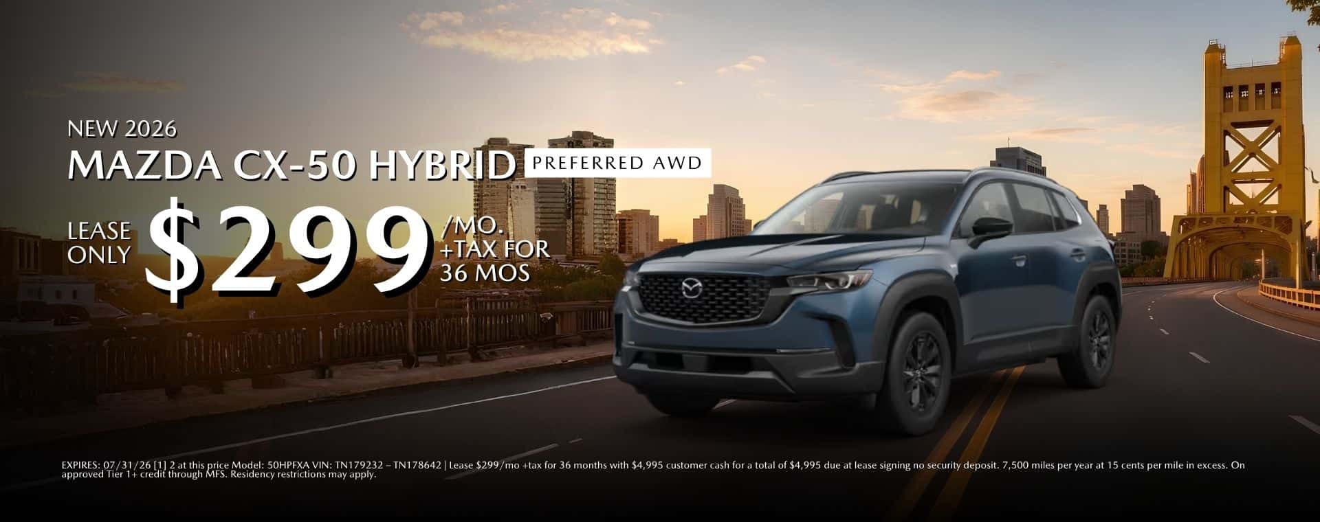 2026 Mazda CX50 Hybrid Lease at Mazda Roseville
