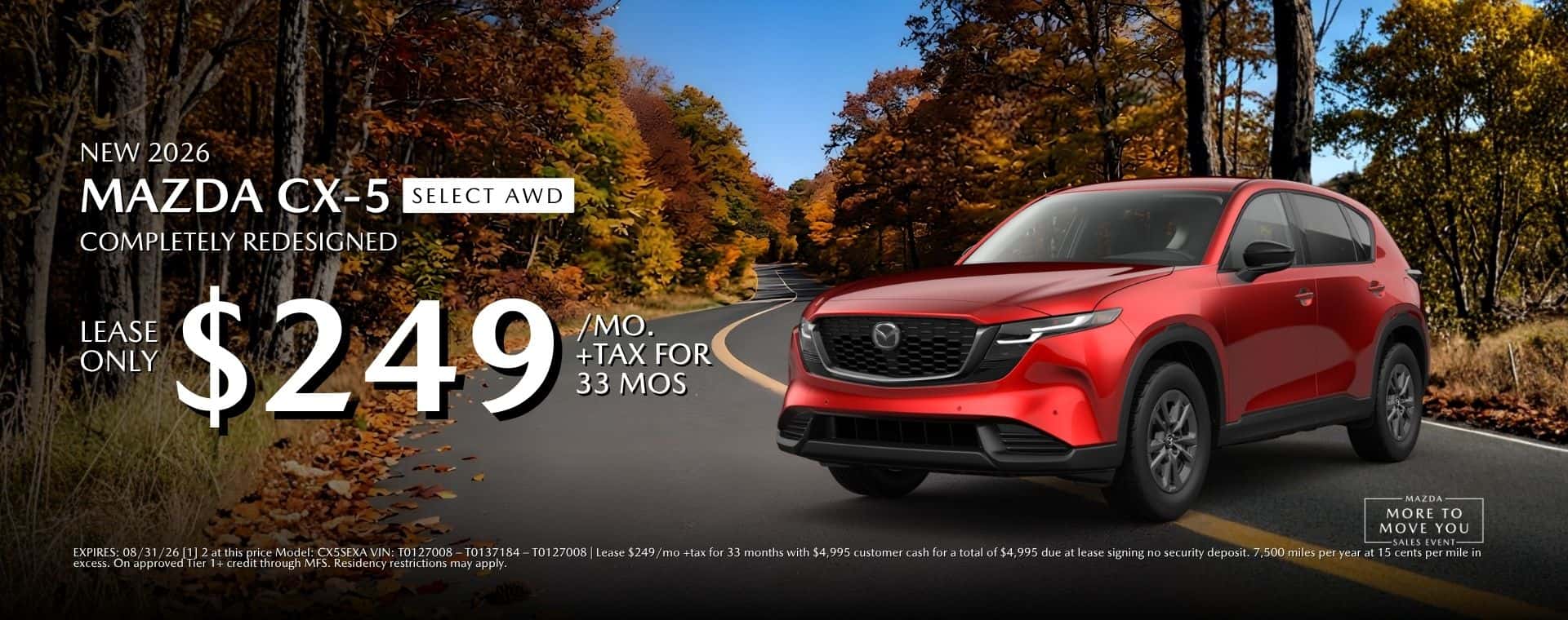2026 Mazda CX5 Lease At Mazda Roseville