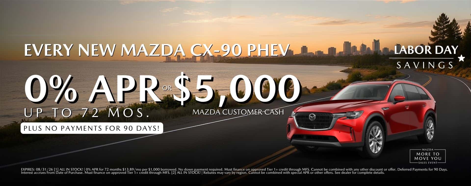 Every New Mazda cx-90 phev 0 apr at Mazda Roseville