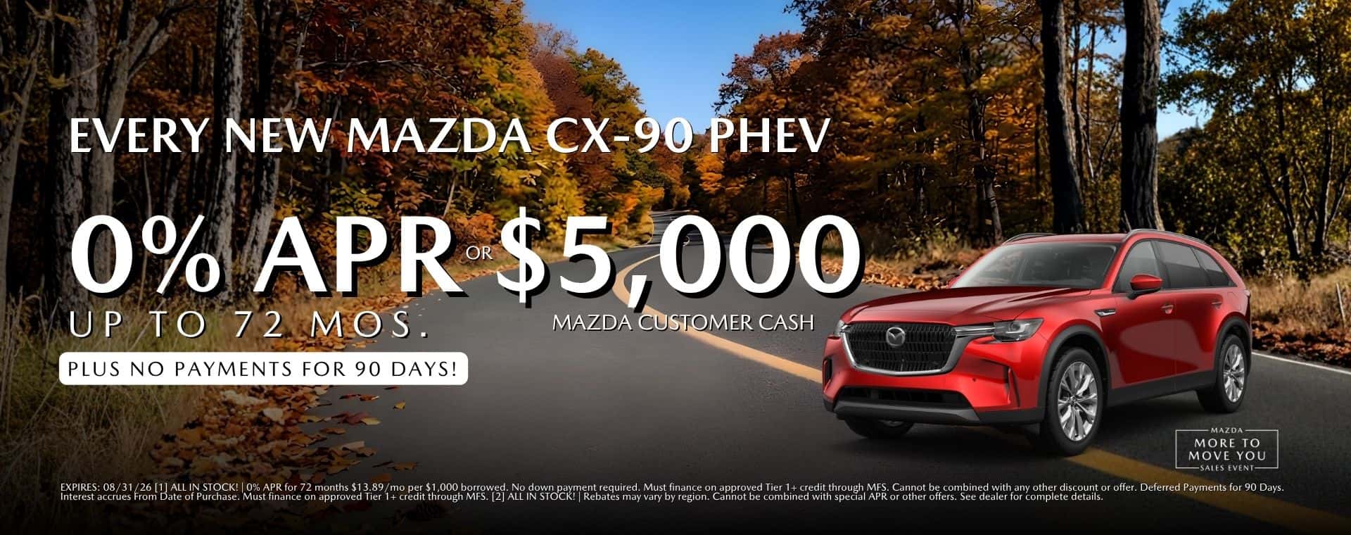 cx-90 phev offer at mazda roseville