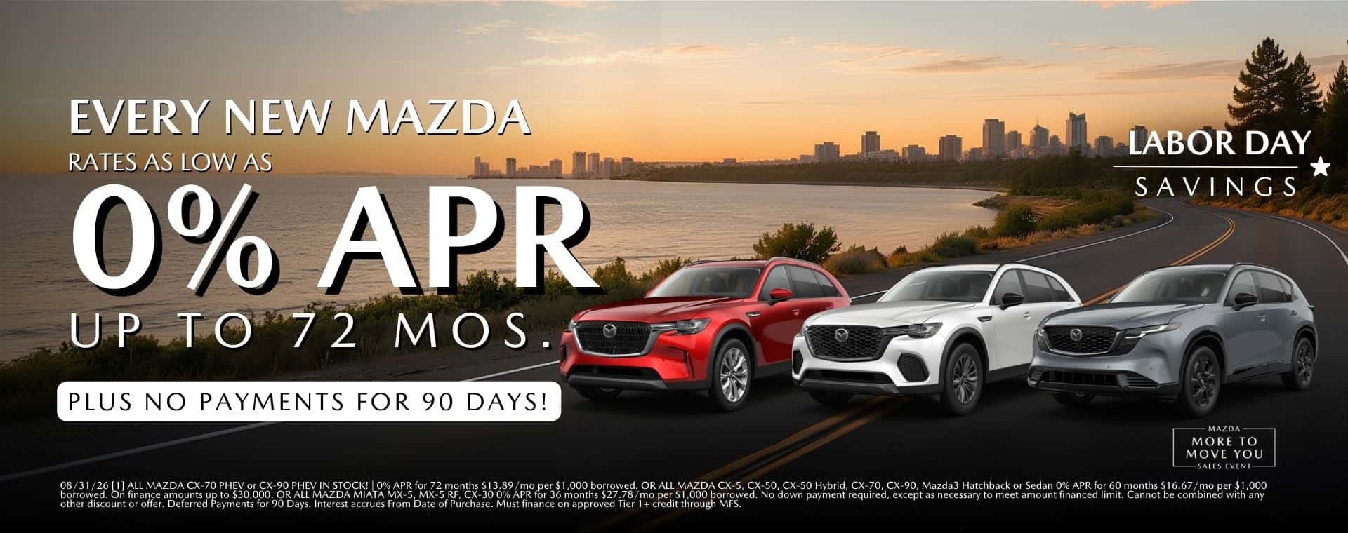 Every New Mazda 0 apr at Mazda Roseville