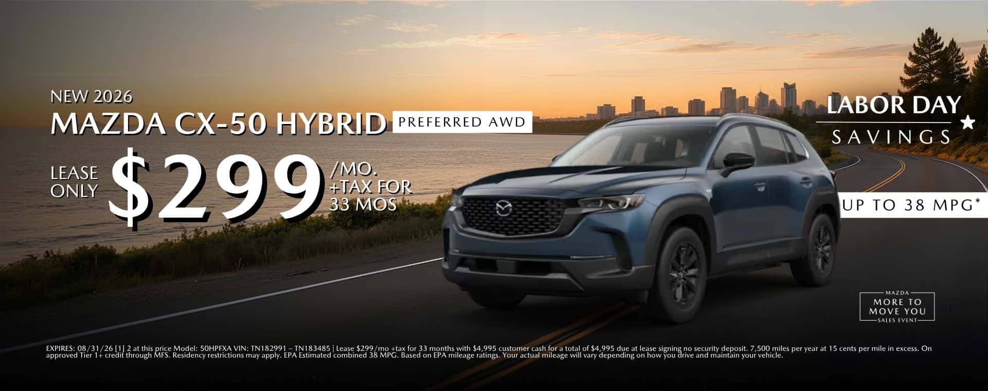 2026 Mazda CX50 Hybrid Lease at Mazda Roseville