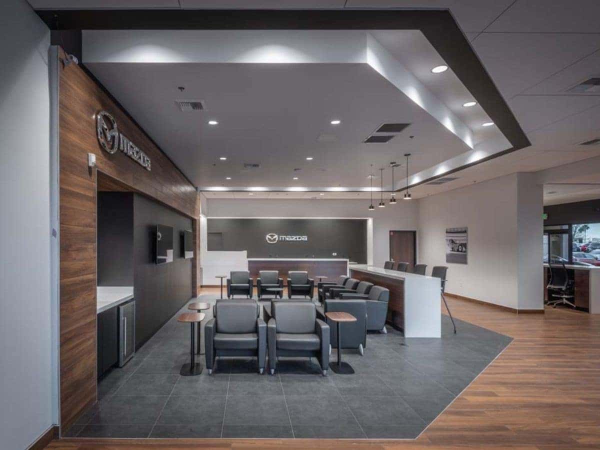 Mazda Roseville service waiting lounge
