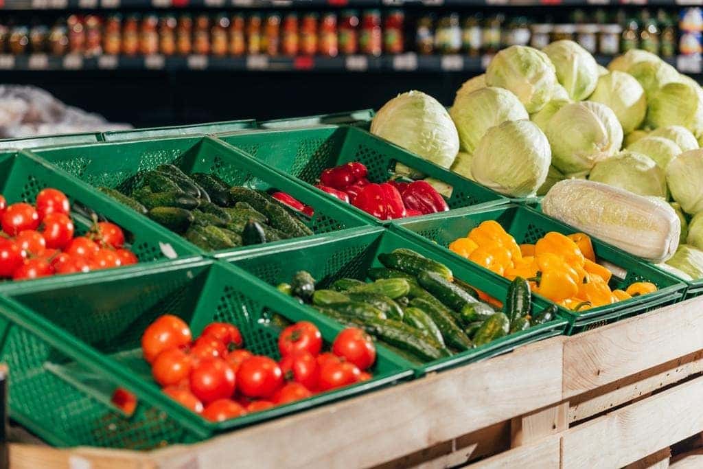Vegetables for sale at a local Farmers Market