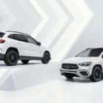 Exterior views of the 2025 GLA SUV