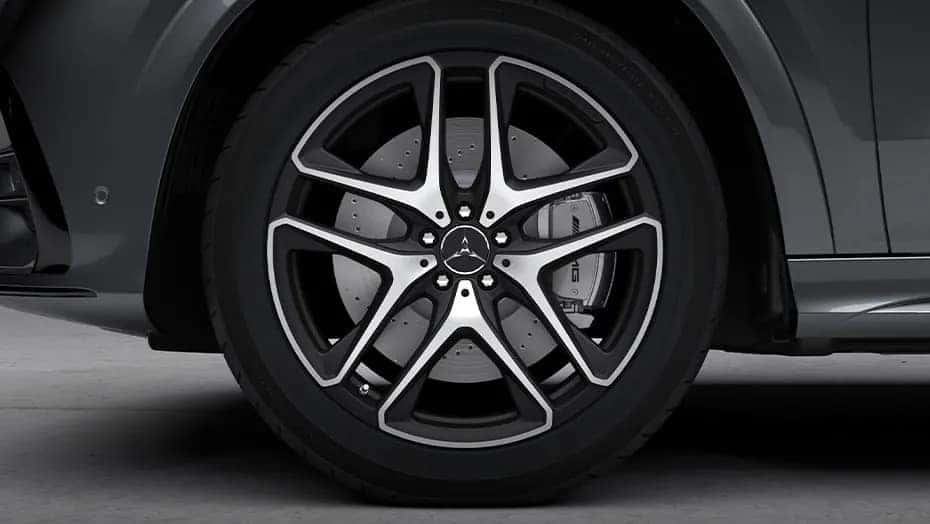 Up close of a Mercedes-Benz tire