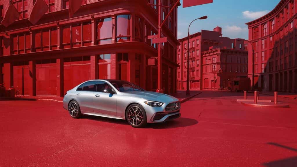 Silver Mercedes-Benz C-Class Sedan