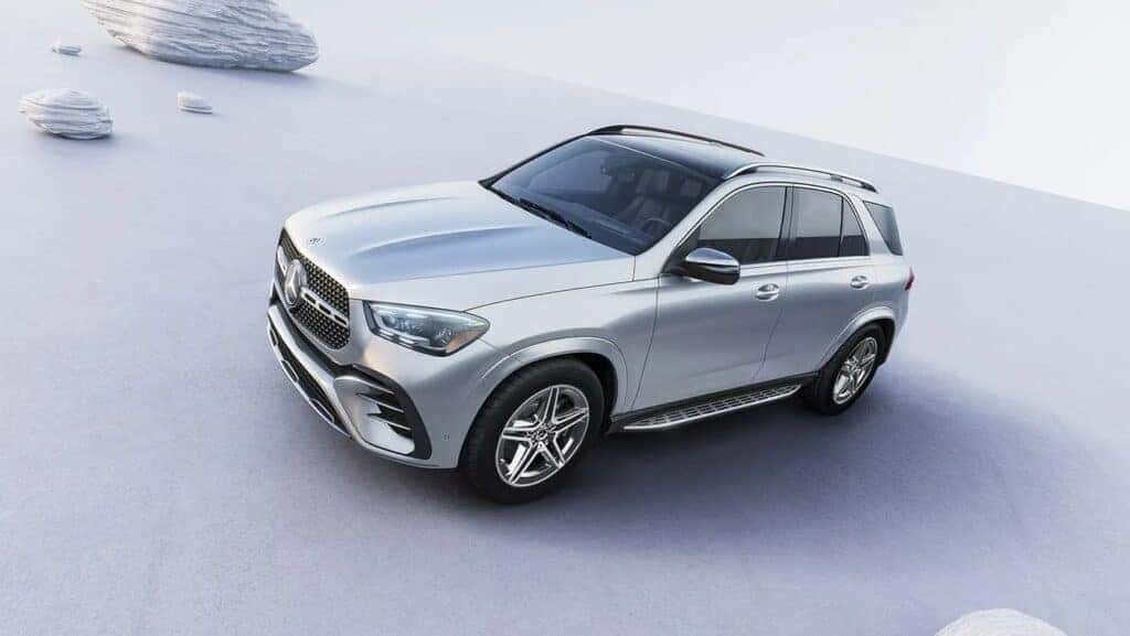 Silver Mercedes-Benz GLE SUV