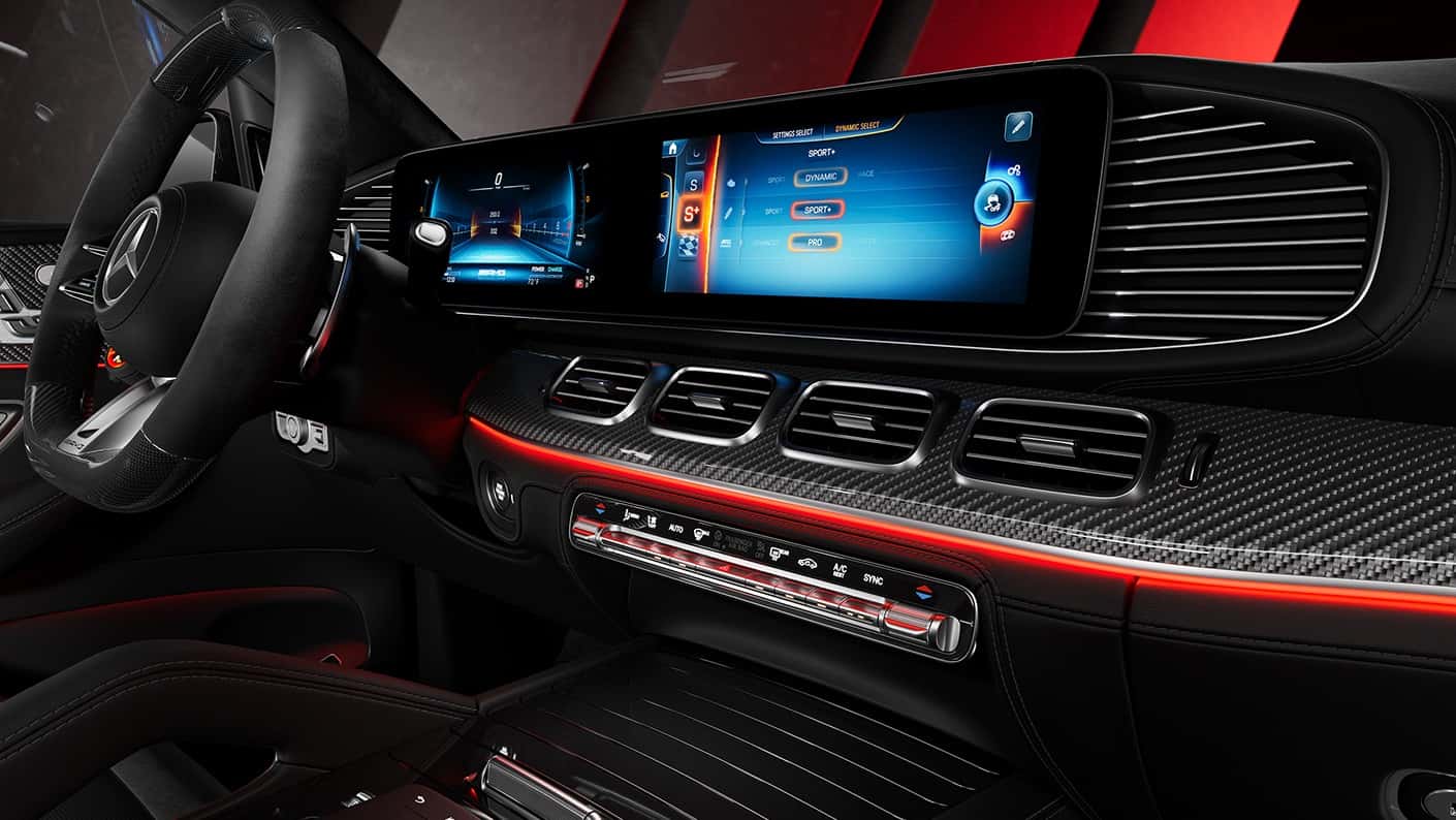 Interior of the 2026 Mercedes-Benz AMG GLE Coupe SV