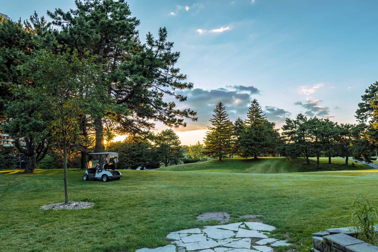 Golf course at a country club