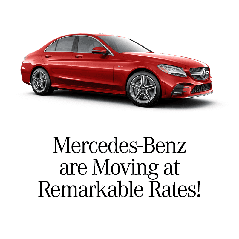 New Finance Rates stating at 0.0% For Select new Mercedes-Benz Models