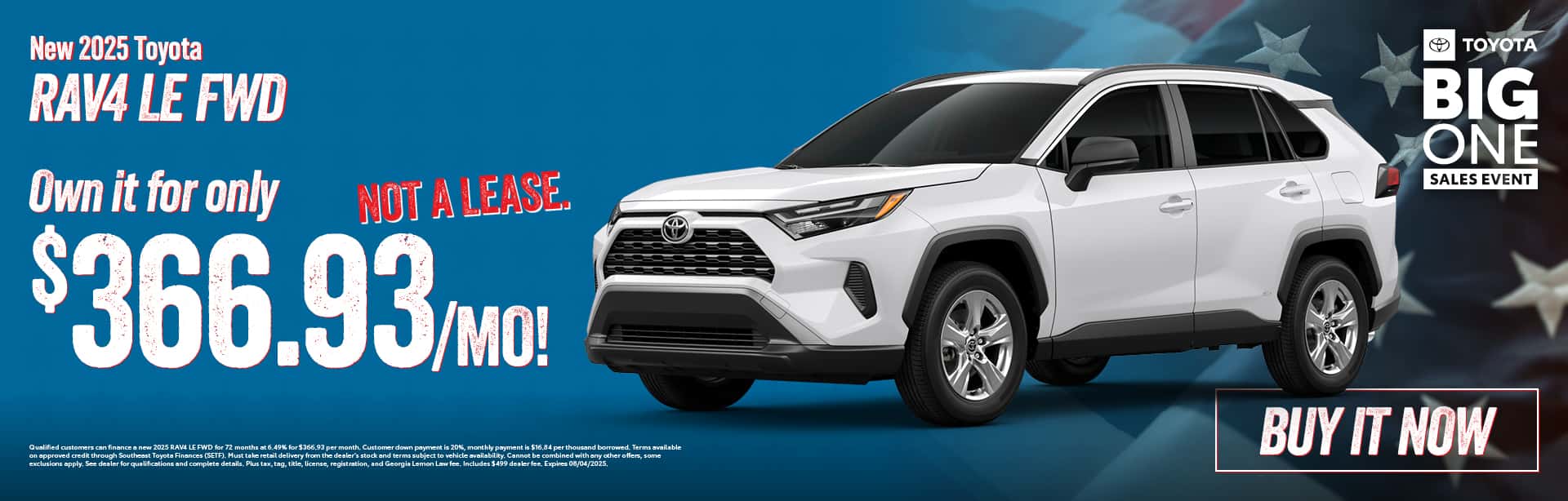 2025 RAV4 Offer