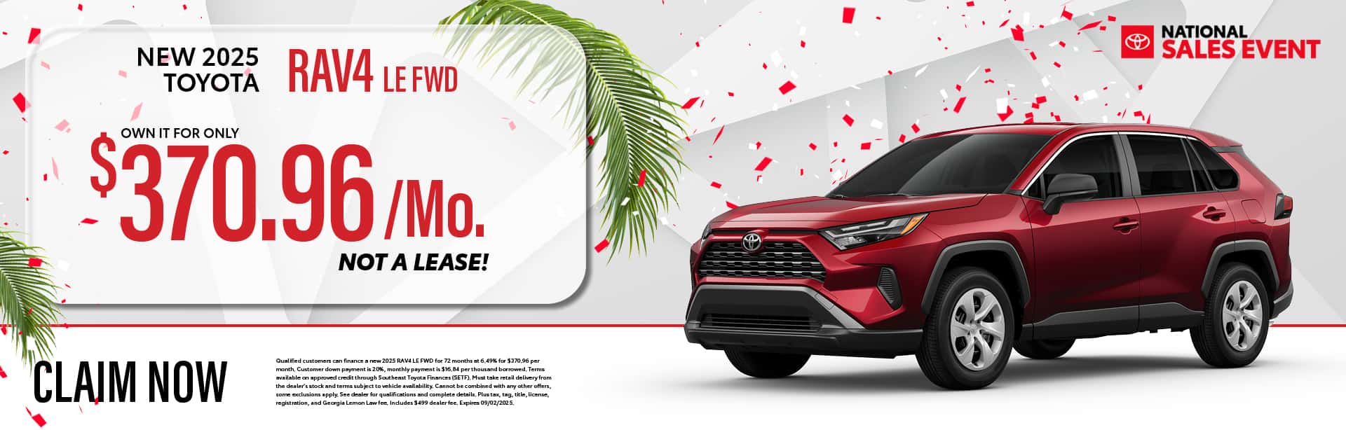 New 2025 Toyota RAV4 LE FWD Offer