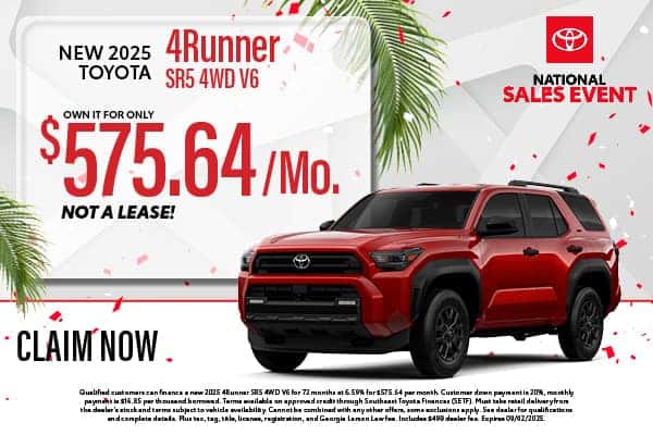 New 2025 Toyota 4Runner SR5 4WD V6