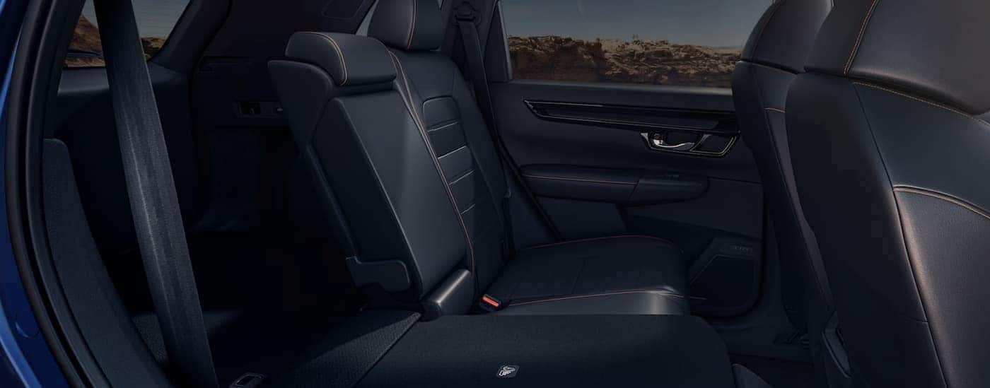 The black interior is shown in a 2024 Honda CR-V for sale near Arlington.
